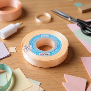 Nastro in Raso Il Salmon 1,5 cm 25 Iarde per Forniture Artigianali - Product Image 2