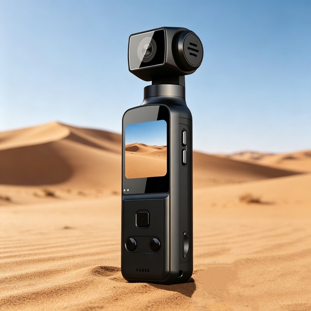 Wifi 4K Ultra HD Action Camera 128GB Built-in Memory 270 Rotating Head 1.33-inch Display Outdoor Sport Handheld Camera