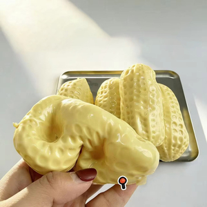2026 Wholesale Peanut Squishy Stress Squeeze Ball Buttery Soft ASMR Sensory Fidget Toy Anti Anxiety Stress Relief <b>Gift</b> - Product Image 3