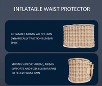 Ceinture de soutien du dos avec coussin lombaire gonflable pour le soulagement de la douleur au bas du dos, hernie discale, sciatique, scoliose