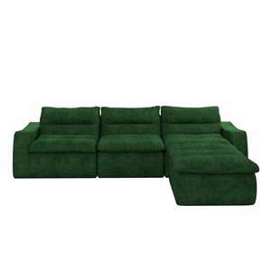 Meubles modulaires sectionnels combinables pour appartement, en forme de L, avec rembourrage en mousse sous vide, pour salon Cloud Living - Product Image 3