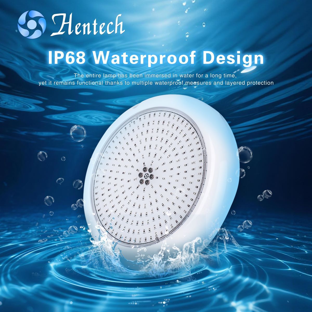 18W Multi-Functional RGB IP68 Underwater LED Pool Light-Wall-Mounted Stainless Steel Swimming Pool Light