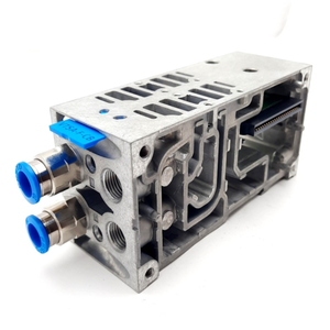 Plc <strong>Vv</strong>-s4-1hs-g14-cb-2t2 Manifold Sub Base, Die-cast Aluminum 54mm <strong>W</strong>, G1/4 for Warranty Product - Product Image 1