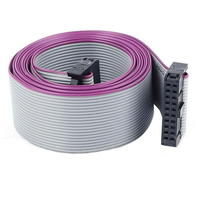 Personalizado 12 13 14 15 16 18 20 24 30 40 Pin IDC 20 pines conector cinta plana Cable hembra conector 1,27mm Cable de paso