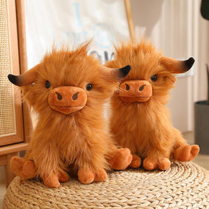 Peluche di <span class=keywords><strong>Yak</strong></span> in Vendita, Morbido Giocattolo Animale Imbottito, Simulazione di <span class=keywords><strong>Yak</strong></span>, Giocattolo di Alta Qualità per Bambini, Mucca delle Highlands - Product Image 2