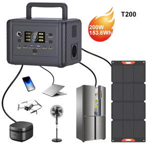 Sale <b>Mini</b> 200W 153.6Wh Portable Power Station Outdoor Home Backup <b>Solar</b> Lithium Ion Battery MPPT Modified Sine Wave - Product Image 1