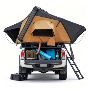 Tente de toit pliable en polycoton imperméable pour l'extérieur, toutes saisons, pour voiture/camion 4x4 tout-terrain, tente de <span class=keywords><strong>camping</strong></span> - Product Image 4