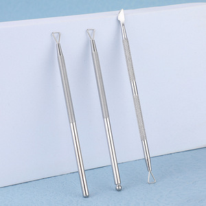 Venta directa de fábrica de removedor de esmalte de uñas de acero inoxidable, removedor de esmalte de uñas, cortauñas triangular y cortauñas de doble punta. - Product Image 3