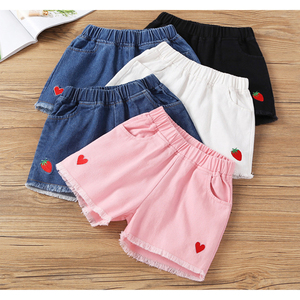 Estate bambini Jeans ragazze a vita media Denim Shorts bambine graziosi <span class=keywords><strong>pantaloni</strong></span> <span class=keywords><strong>corti</strong></span> <span class=keywords><strong>da</strong></span> bambino <span class=keywords><strong>pantaloni</strong></span> Casual - Product Image 3