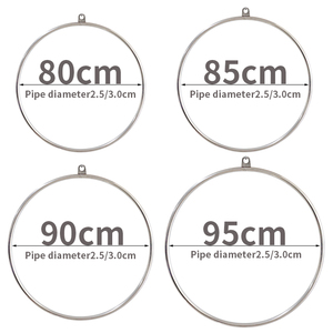 Aro de Yoga aéreo de Lyra, de alta calidad, de acero inoxidable, 80cm-95cm, para hacer ejercicio - Product Image 5