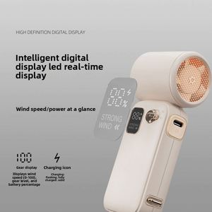 Ventilador de Mano de Alta Velocidad, Portátil, con Pantalla Digital, Batería Recargable de 3600 mAh, Mini Ventilador Potente - Product Image 3