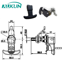 Poignée en T en alliage de zinc pour véhicule lourd XK127, boîte à outils, loquet de compression pliable