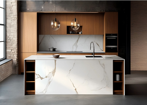 Ensemble complet d'armoires de cuisine en panneaux de particules mélaminés, armoires de cuisine laquées, assemblage d'armoires de cuisine - Product Image 4