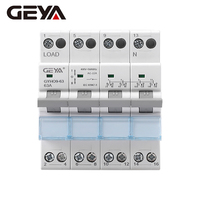 GEYA GYHO9-63 4P 63A Interrupteur de transfert manuel sur rail DIN avec interverrouillage, disjoncteur 1P 2P 3P 4P, commutateur de transfert MCB
