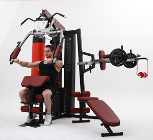 Station de musculation multifonctionnelle à domicile, vente chaude, pour trois personnes, équipement de fitness unisexe, salle de sport à domicile - Product Image 1