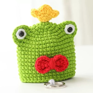 Offre Spéciale créatif fait à la main en forme d'animal tricoté clé sac mignon clé de voiture housse de protection tricoté Crochet <span class=keywords><strong>sacs</strong></span> - Product Image 1