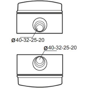 Tableau de distribution mural Rosi 4 modules, étanche IP65, gris, en polycarbonate - Product Image 4