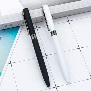 Wholesale 1.0Mm Glue-Sprayed Metal Ballpoint Custom Logo Business Twist-Action Hotel Promotional Advertising Gift <b>Pens</b> - Product Image 1