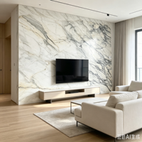 Dalles de marbre naturel blanc grand format pour tables basses, meubles, comptoirs de cuisine sur mesure et meubles-lavabos de salle de bain