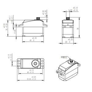 Deao 10kg 180 độ mô-men xoắn lớn hiệu suất cao DC tiêu chuẩn kỹ thuật số <span class=keywords><strong>servo</strong></span> 25t Đồng bánh răng 4.8-7.4V bữa ăn cánh tay 1/8 1/10 <span class=keywords><strong>RC</strong></span> xe ô tô - Product Image 5
