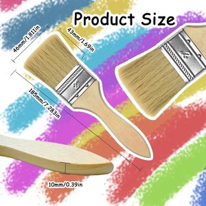 แปรงทาสีขนธรรมชาติ OEM ราคาถูก สำหรับงานศิลปะ ทาสีเฟอร์นิเจอร์ จำนวนมาก - Product Image 3