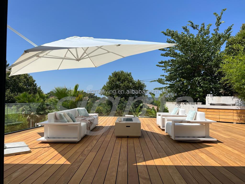 Factory New Design Patio Outdoor Furniture sofa set Large Aluminum Outdoor Garden Sofa