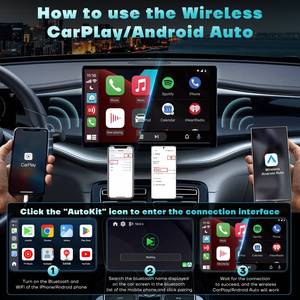 Qualcomm 6115 4G + 64G xây dựng trong 4G Sim Wifi OTA cập nhật video hộp không dây Carplay <span class=keywords><strong>Android</strong></span> box cho Netflix <span class=keywords><strong>Youtube</strong></span> - Product Image 5