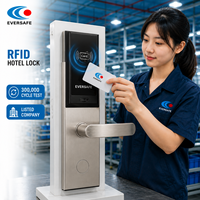 Sistema de Cerradura para Puerta de Hotel de Acero Inoxidable 304 con Estructura de 5 Pernos |   Cerraduras Digitales para Puertas con Software Gratuito para Villa CE