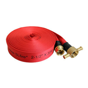 Tuyau d'incendie rouge homologué UL, doublé EPDM, 21 bars, 65 mm, 30 m, avec raccord en laiton <span class=keywords><strong>John</strong></span> Morris - Product Image 2