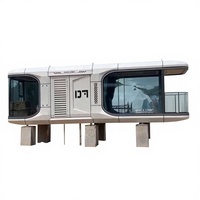 Maison Capsule Intelligente Modulaire de Luxe à 2 Chambres avec Cuisine, Fabriquée en Acier de Haute Qualité, Modèle D7