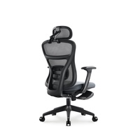 Chaise de bureau ergonomique inclinable à dossier haut en maille JOHOOFURNITURE avec appui-tête, coussin épais confortable pour salle de conférence