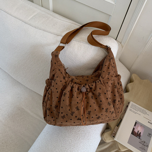 2025 New Arrivals Korean-Style Plaid <b>Drawstring</b> "Cloud" Bag Large Capacity Women's <b>Backpack</b> Shoulder Bag and Crossbody Bag - Product Image 6