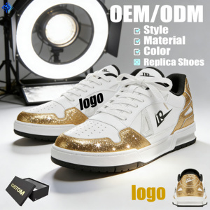 Zapatillas blancas Greatshoes para hombre, zapatillas personalizadas para chico, zapatillas deportivas para hombre, estilo skate, zapatillas casuales. - Product Image 1