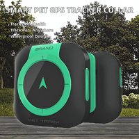 Traceur GPS 4G intelligent pour animaux de compagnie, en plastique, IP67, localisateur sans fil en temps réel, moniteur de santé pour animaux, collier avec plus de 20 heures d'autonomie de la batterie et stockage cloud