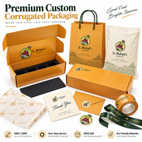 Boîte d'expédition en carton ondulé orange personnalisée avec logo, emballages pour paniers-cadeaux alimentaires, pour produits frais de la ferme et marques alimentaires haut de gamme