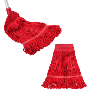 2025 Best Sell Easy Cleaning Floor Cotton <strong>Red</strong> Cotton <strong>Mop</strong> Magic Cleaning Supplies House Head <strong>Mops</strong> <strong>Mop</strong> Cleaner Floor - Product Image 1