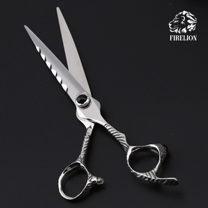 FIRELION Pet Cắt Chó Tóc <span class=keywords><strong>Scissor</strong></span> Động Vật Shears JP440C Thép Không Gỉ Thẳng Dog Grooming Kéo - Product Image 2