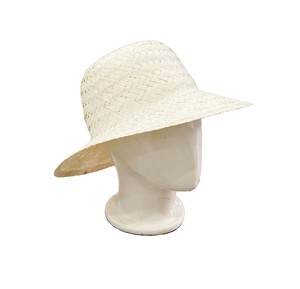 Nouveau style d'été Chapeau canotier à calotte plate en paille de blé naturelle, couleur naturelle, vente en gros - Product Image 4