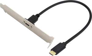 Cable Adaptador USB Tipo C 3.1 para Montaje en Panel, USB-C 3.1 Gen2 10Gbps Macho a USB C Hembra, Cable de Extensión con Tornillo para Montaje en Panel - Product Image 4