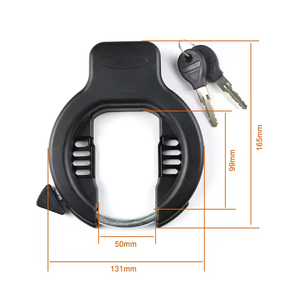 Antivol de vélo en acier en forme de fer à cheval avec <span class=keywords><strong>2</strong></span> clés pour vélos de route, VTT et vélos partagés - Product Image 4