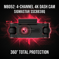 2026 4 Kanallı 4K Araç Kamerası 3.0" IPS Ekran WiFi Dahili GPS 4K+1080Px3 Çevre Görüşlü 360 Derece Araç Kamerası B2B Fabrika