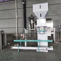 Machine de pesage, remplissage et scellage semi-automatique 25kg 50kg pour café en poudre, pain d'épis, amidon, ciment, épices, farine de blé