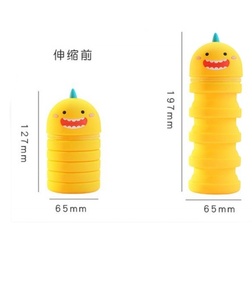 Papeterie créative <span class=keywords><strong>Vosan</strong></span> VS100, trousses à crayons en silicone télescopiques, petits jouets dinosaures - Product Image 1