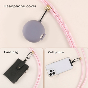 Sangles universelles personnalisables en nylon pour téléphone portable, sangle de cou réglable, languette d'attache, logo, cordon de téléphone - Product Image 4