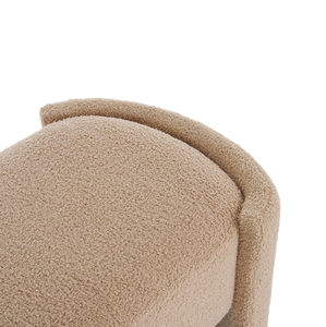 Banco Otomano Moderno, Elegante y Sencillo, de Forma Alargada, Color Camel Claro, para Dormitorio y Sala de Estar - Product Image 2