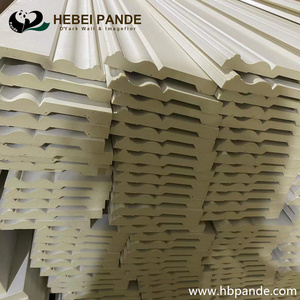 Trang Trí Nhà Cửa Khuôn Polyurethane Màu Trắng Sợi <span class=keywords><strong>PU</strong></span> Hiện Đại 4 Inch <span class=keywords><strong>Cornice</strong></span> - Product Image 6