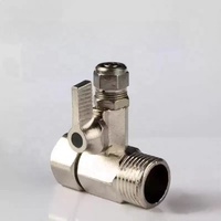 RO Wasser auf bereiter Teile Zubehör Armaturen 1/4 ''3/8 "Dreiwege-Kugel hahnsc halter aus konstantem Messing