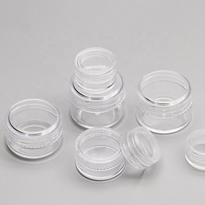 Wholesale 5g 10g 20g Round Small Plastic PS Jar Pot Case Bottle for Makeup Cosmetic Cream Sample Nail Art Glitter Dust Powder - Product Image 4