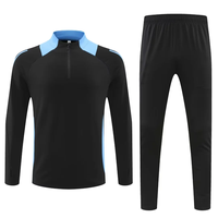 Ensemble de survêtement de football nouvelle saison, logo personnalisé, survêtement d'entraînement de football, manches longues, respirant, survêtement d'équipe de football