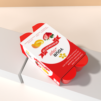 Boîtes en papier personnalisées pour yaourt, design économique, haute qualité, qualité alimentaire, réfrigérables, type enveloppe